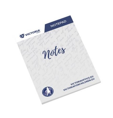 Jegyzettömb, A7, 5x50 lap, sima, VICTORIA OFFICE