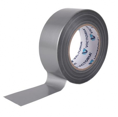 Ragasztószalag, 48mm x 50m,  szálerősített, szupererős, VICTORIA FACILITY, ezüst