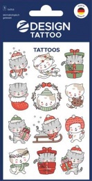 Matrica, tetoválás, 1 ív, 76x120 mm, AVERY ZWECKFORM, "Z-Design No.54154",  cica