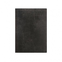 Naptár, tervező, B6, napi, TOPTIMER "Traditional", fekete