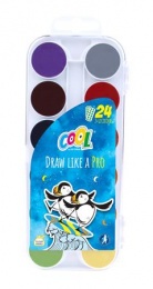 Vízfesték, 24 szín, 24 mm, COOL BY VICTORIA